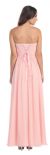 Strapless Twist Knot Bust Long Formal Bridesmaid Dress back